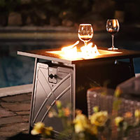 outdoor fire table