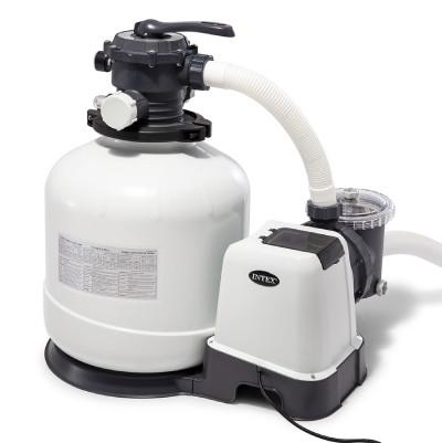 intex krystal clear pump and salt water sand filter system
