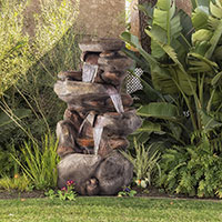 rock water fountain