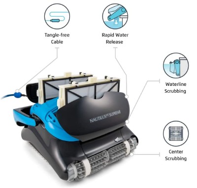 how a pool cleaner robot works