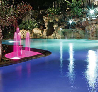 fiber optics pool lighting